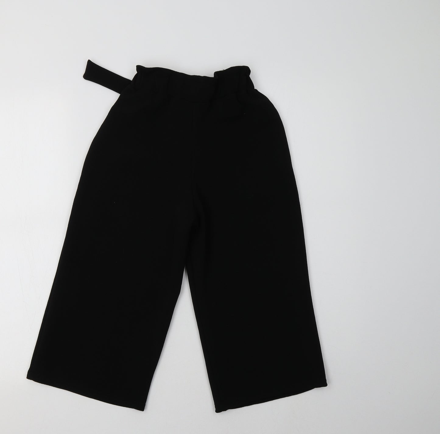 Cosmic Kids Girls Black  Polyester Capri Trousers Size 9 Years  Regular