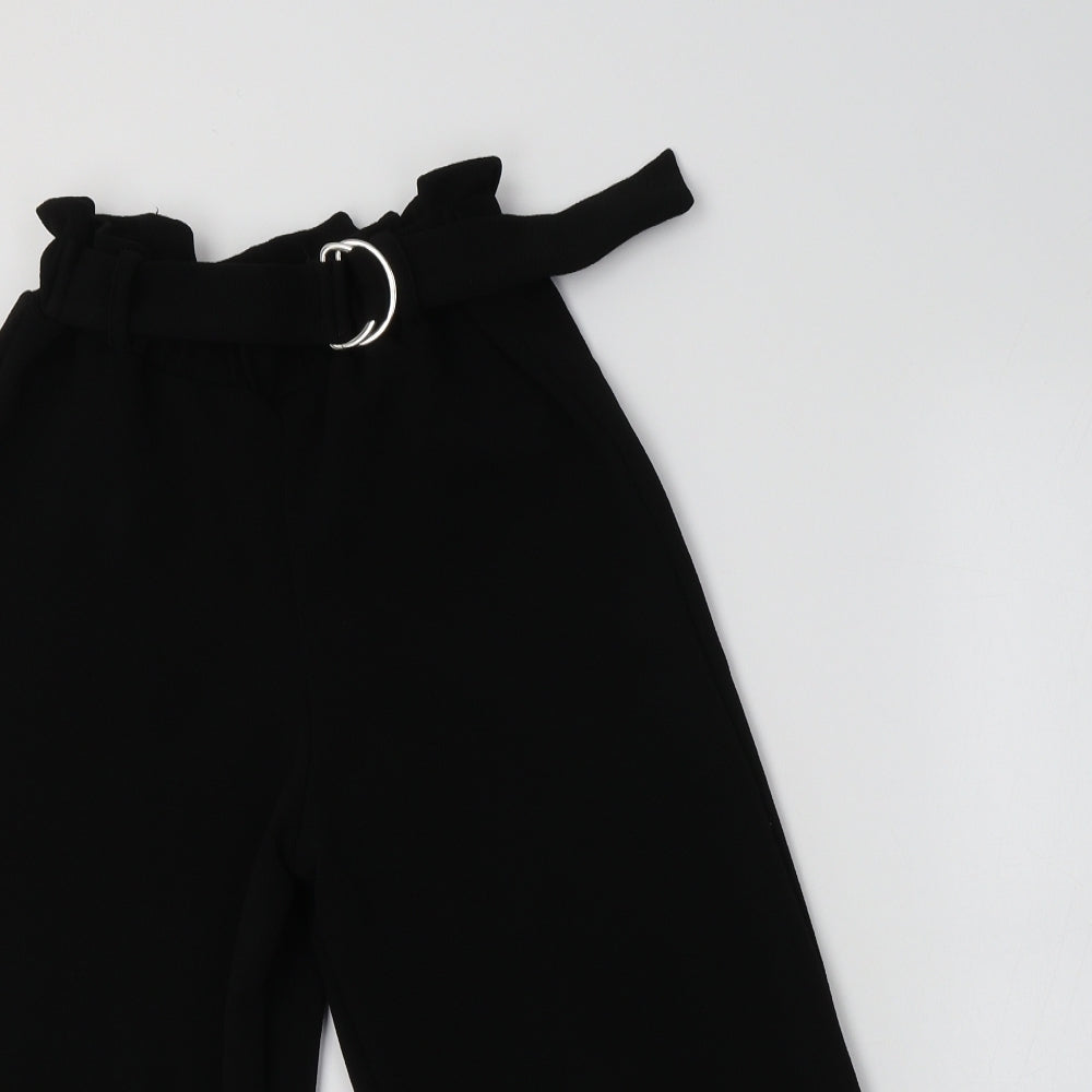 Cosmic Kids Girls Black  Polyester Capri Trousers Size 9 Years  Regular