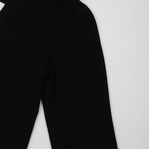 Cosmic Kids Girls Black  Polyester Capri Trousers Size 9 Years  Regular