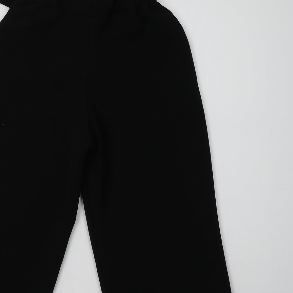 Cosmic Kids Girls Black  Polyester Capri Trousers Size 9 Years  Regular