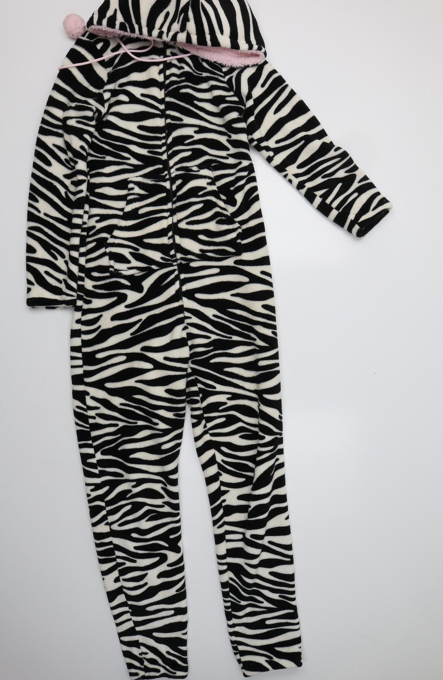 Peacocs Womens White Animal Print Polyester  Bodysuit Size 10   - Onesie