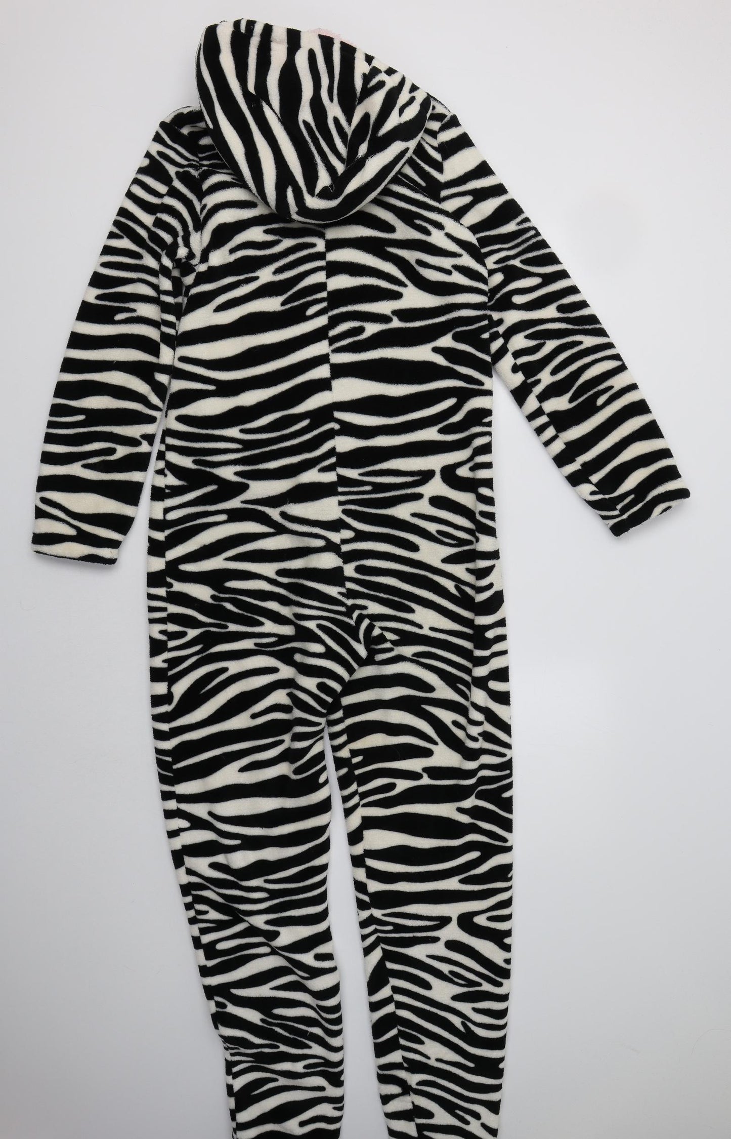 Peacocs Womens White Animal Print Polyester  Bodysuit Size 10   - Onesie