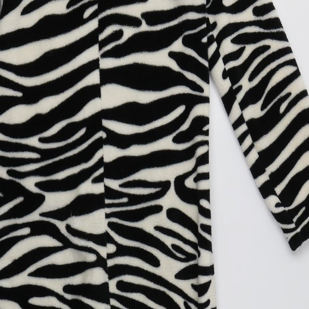 Peacocs Womens White Animal Print Polyester  Bodysuit Size 10   - Onesie