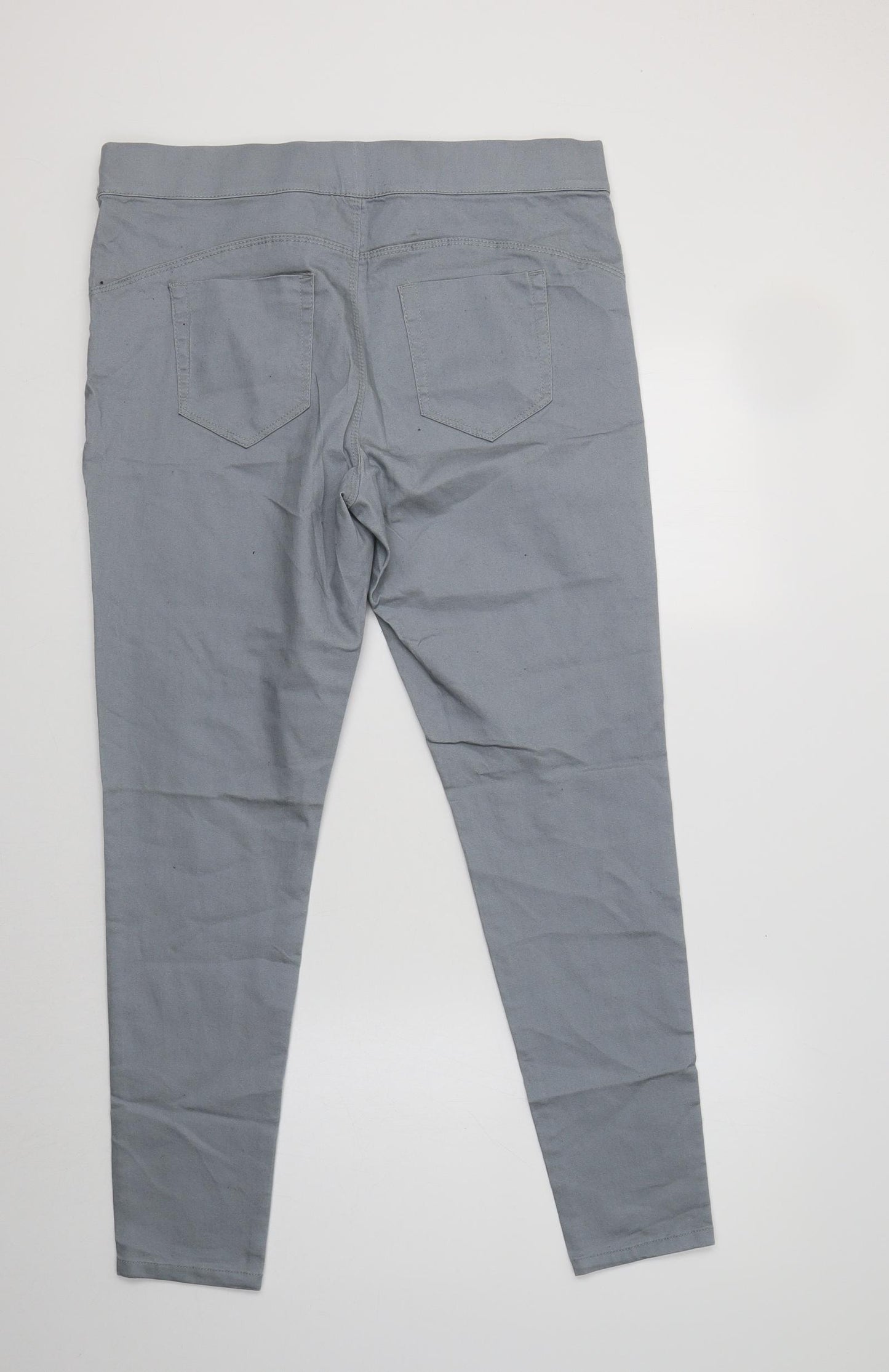 Primark Womens Grey  Cotton Jegging Jeans Size 16 L29 in Regular
