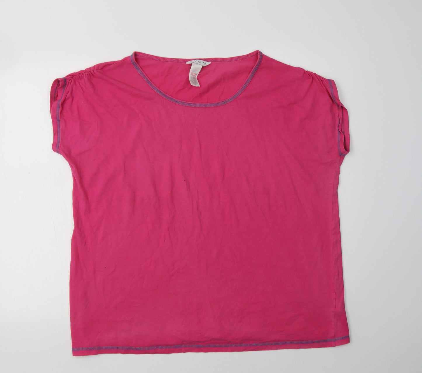 Avon Womens Pink  Cotton Top Pyjama Top Size 20