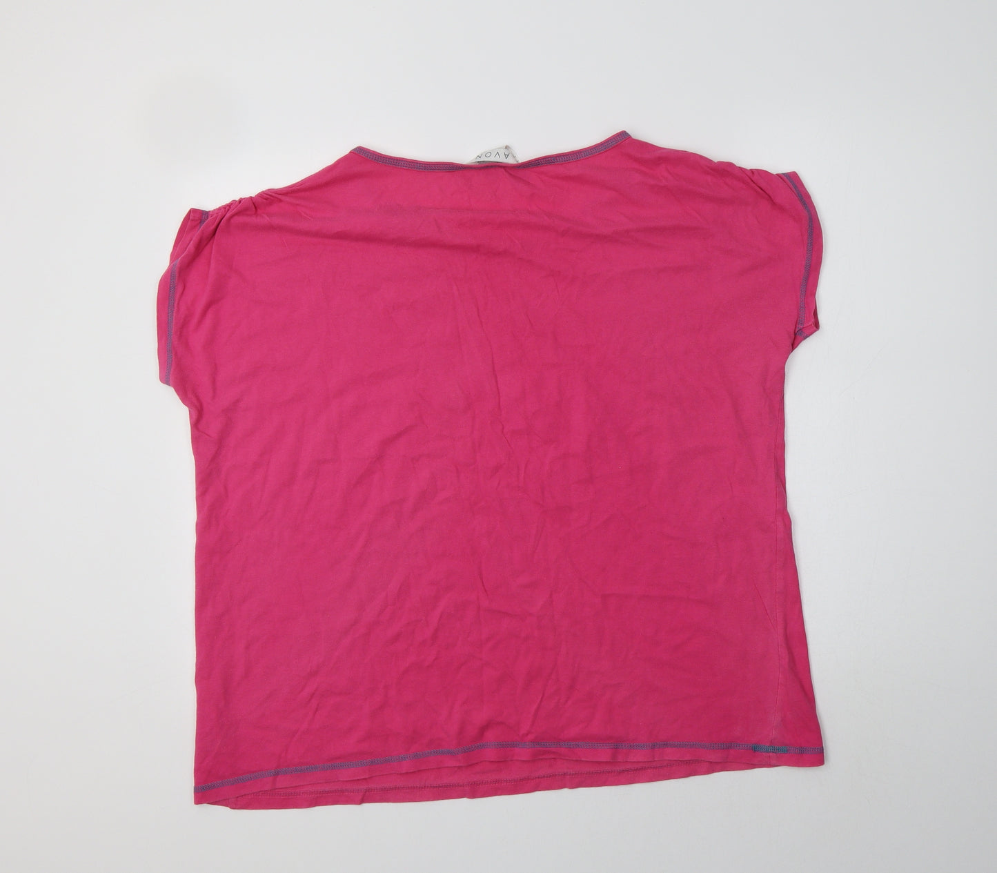 Avon Womens Pink  Cotton Top Pyjama Top Size 20