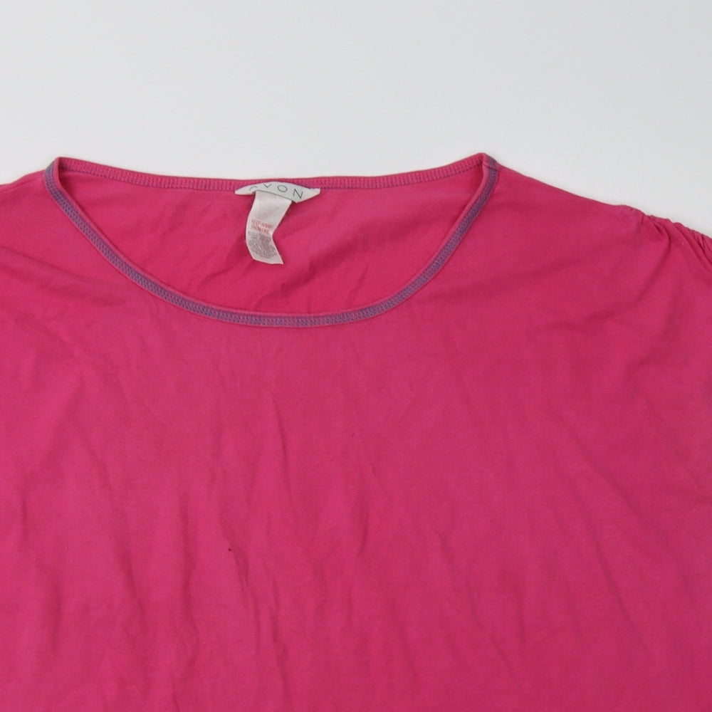 Avon Womens Pink  Cotton Top Pyjama Top Size 20