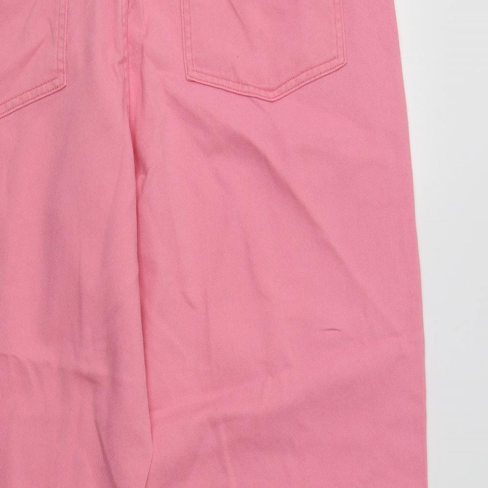 F&F Womens Pink  Cotton Mom Jeans Size 18 L28 in Regular
