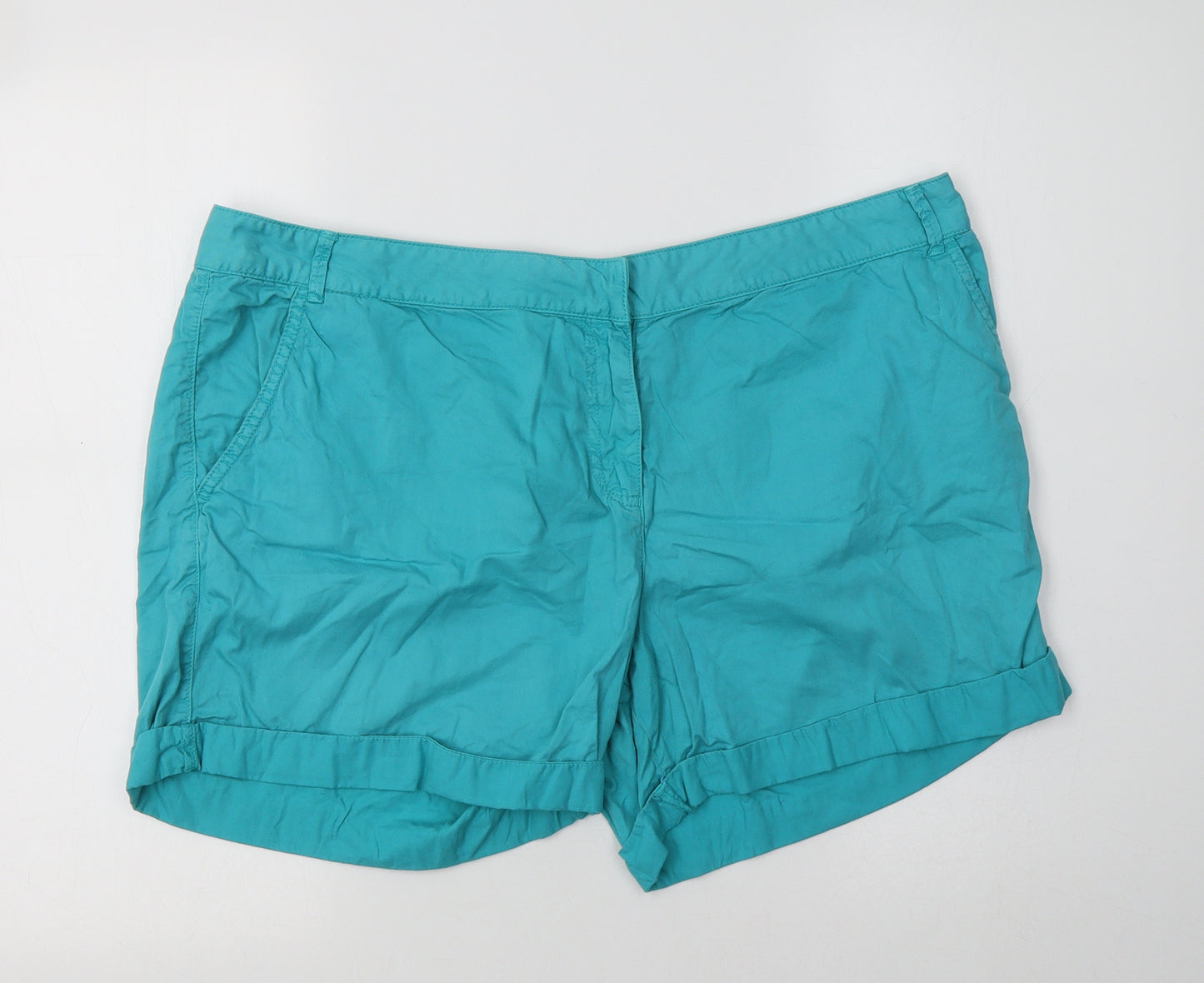 George Womens Blue  Cotton Chino Shorts Size 18 L5 in Regular