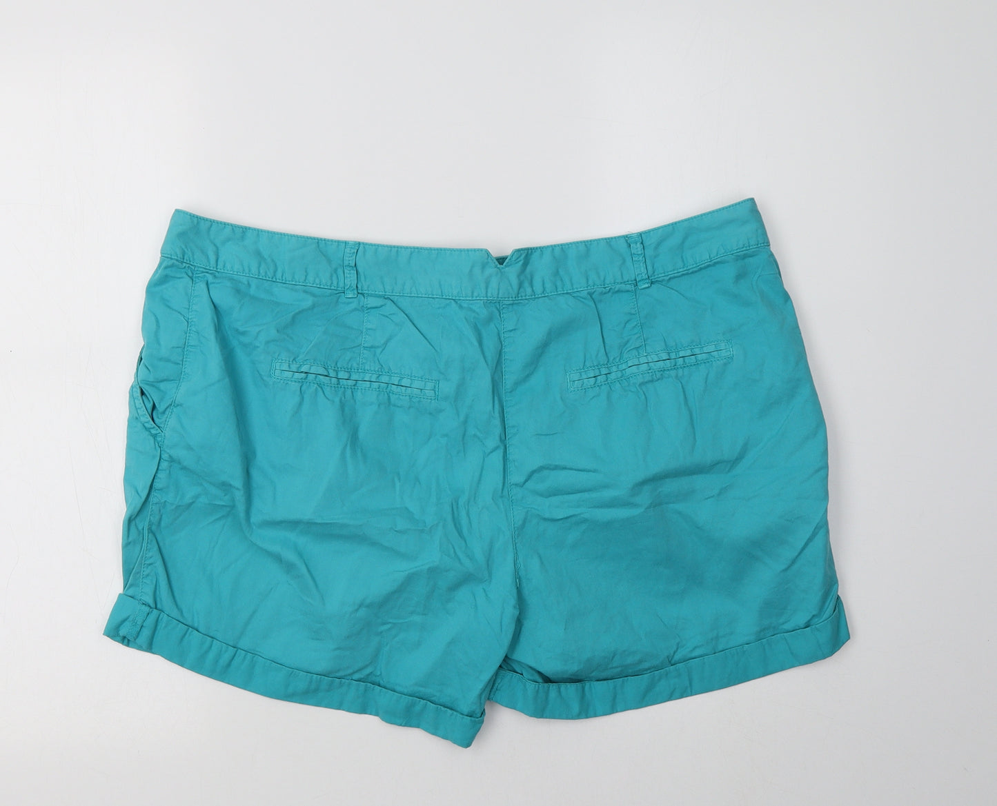 George Womens Blue  Cotton Chino Shorts Size 18 L5 in Regular
