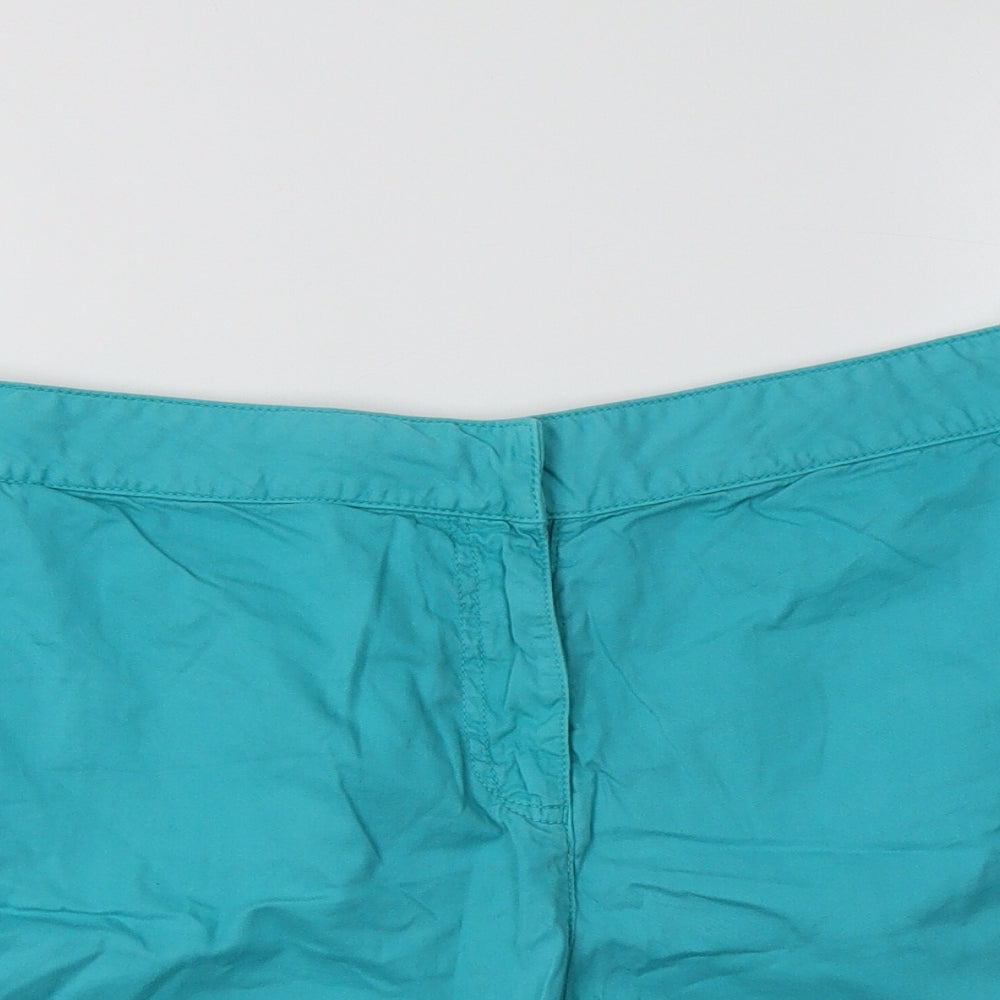 George Womens Blue  Cotton Chino Shorts Size 18 L5 in Regular
