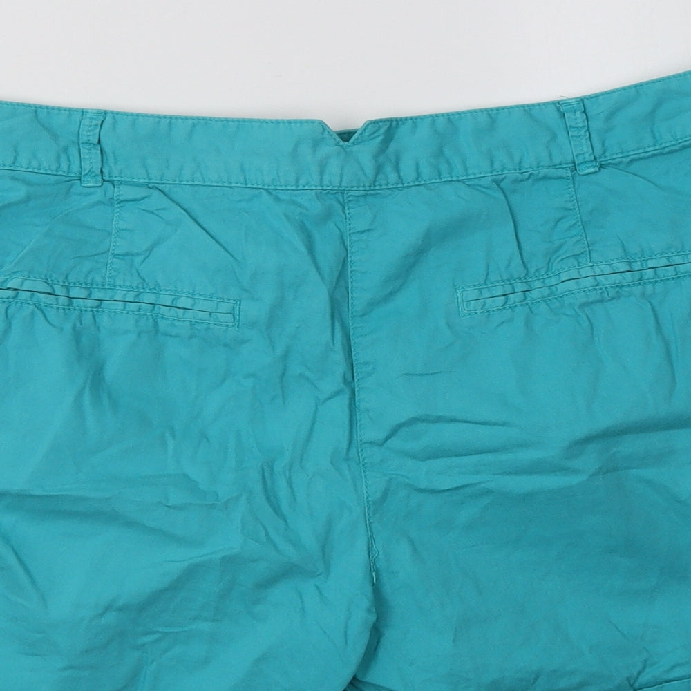 George Womens Blue  Cotton Chino Shorts Size 18 L5 in Regular