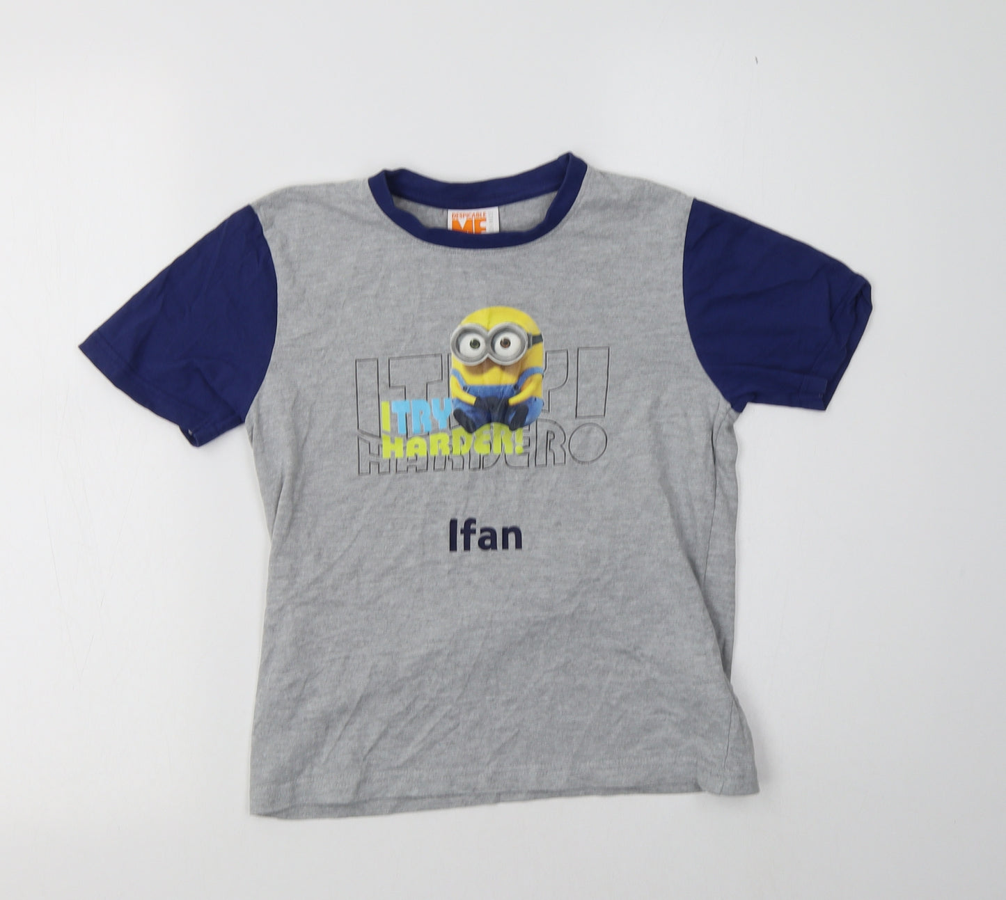 Preworn Boys Gold  Cotton  Pyjama Top Size 8-9 Years   - Despicable Me