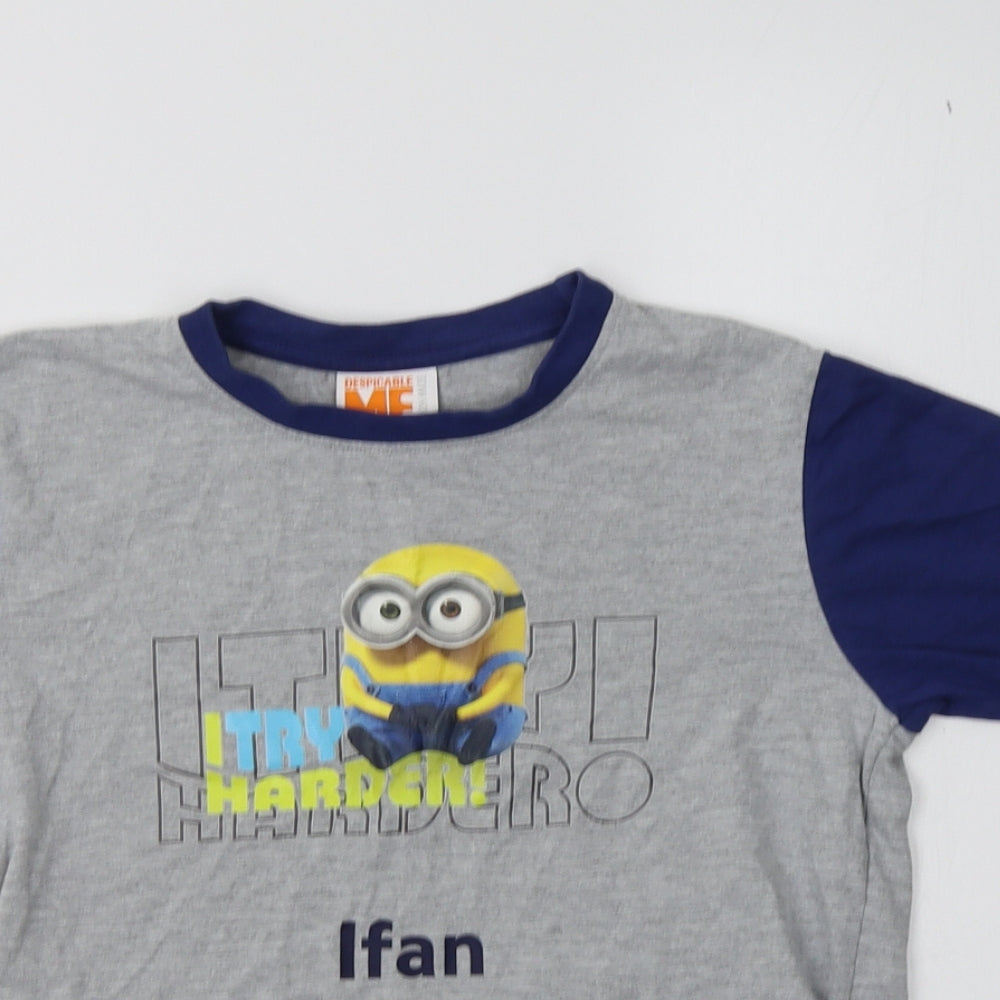 Preworn Boys Gold  Cotton  Pyjama Top Size 8-9 Years   - Despicable Me
