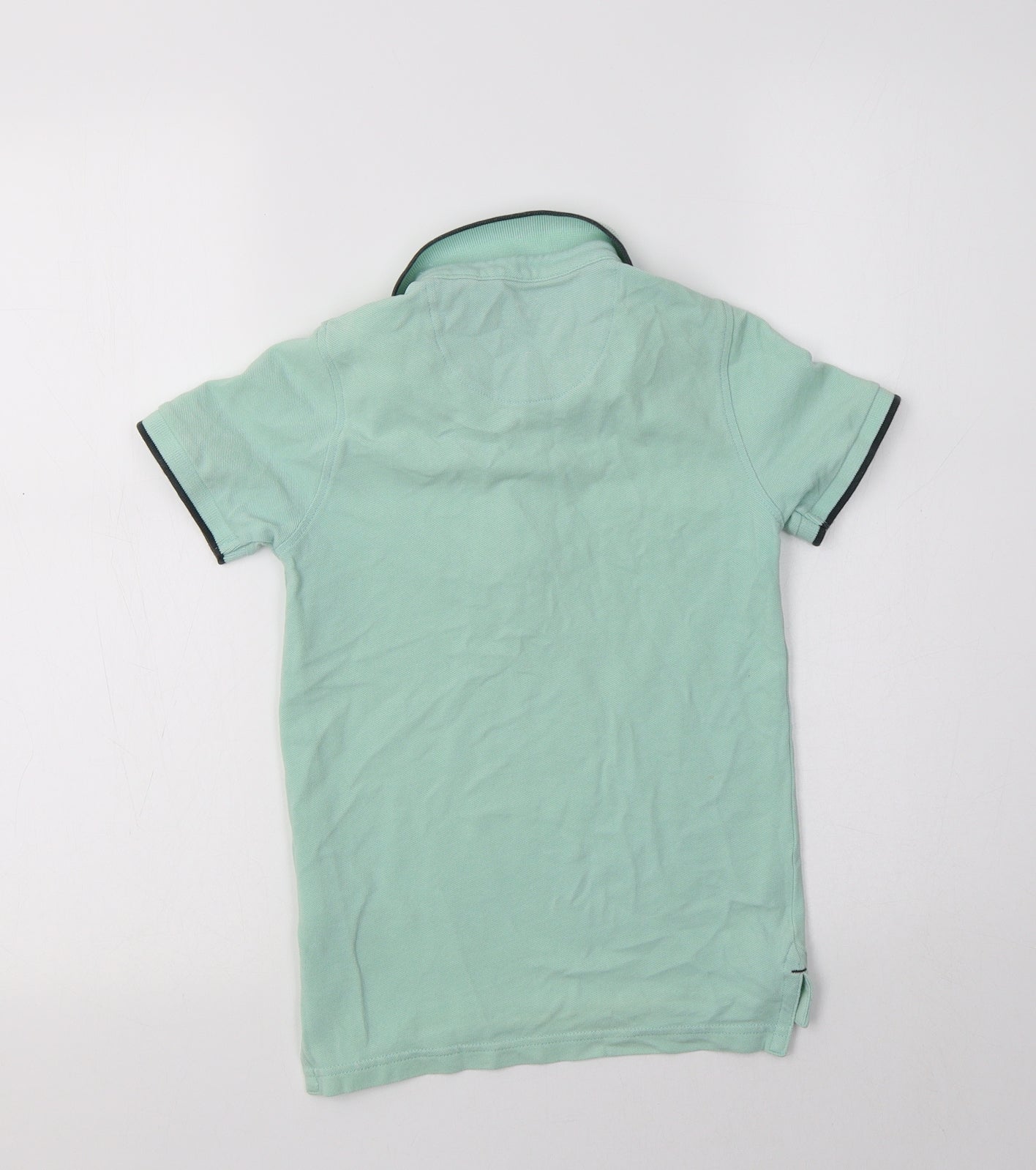 NEXT Boys Green  Cotton Basic Polo Size 7 Years Collared