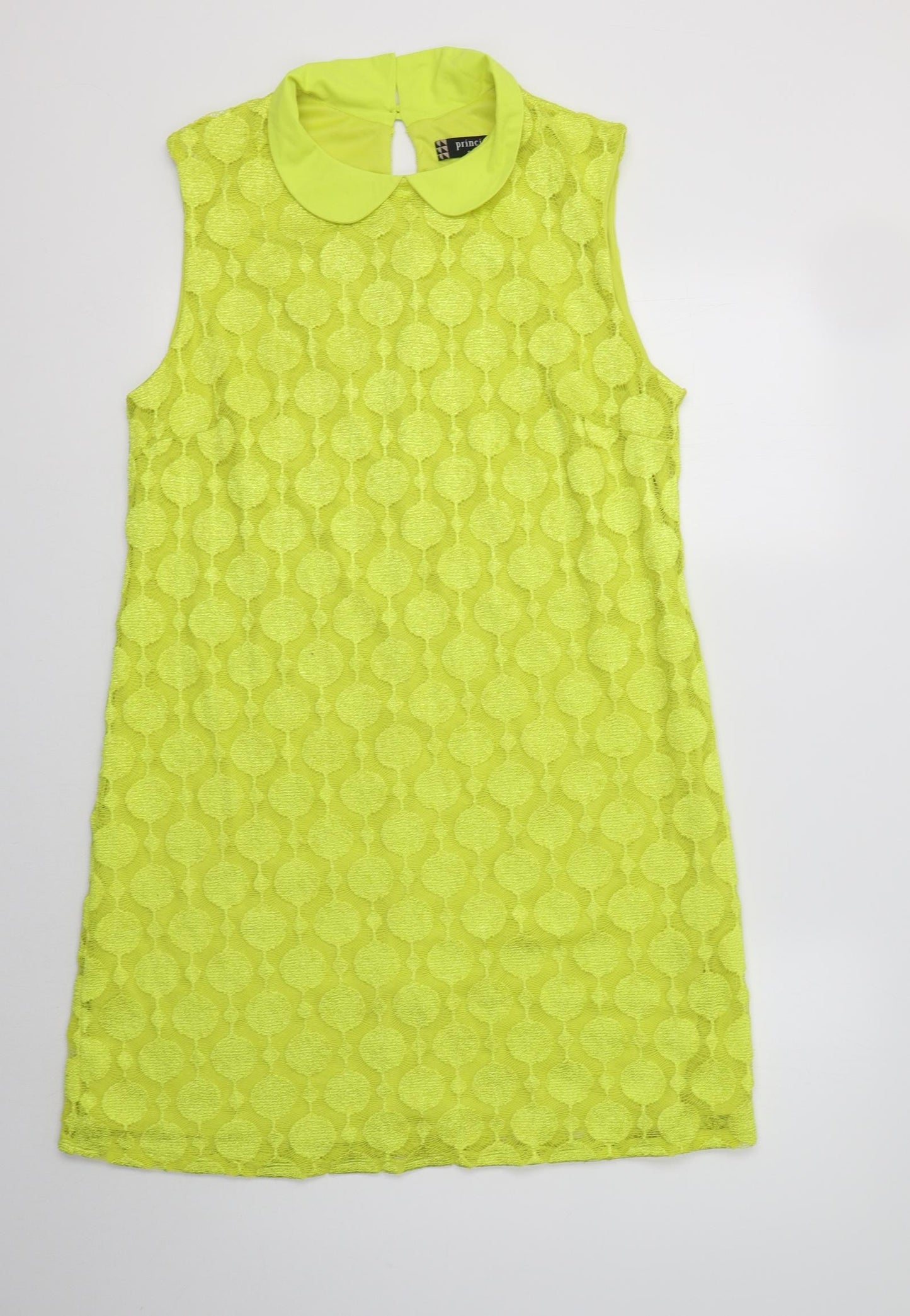 Princip Womens Green  Polyester Shift  Size 16  Collared