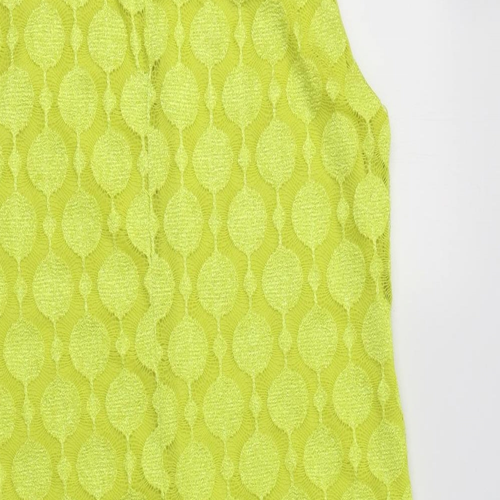 Princip Womens Green  Polyester Shift  Size 16  Collared