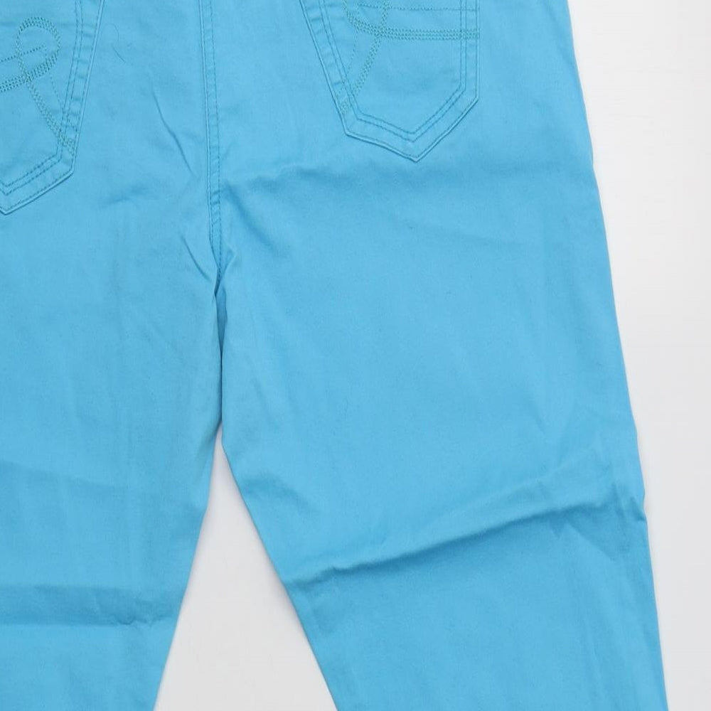 George Womens Blue  Cotton Cropped Jeans Size 14 L22 in Regular