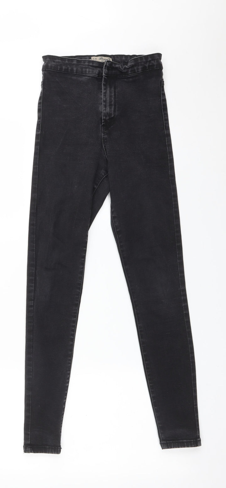 DENIM CO Womens Black Cotton Jegging Jeans Size 8 L27 in Regular