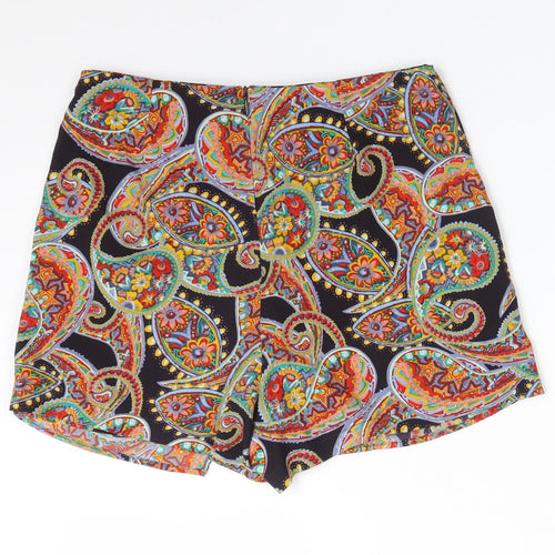 Atmosphere Womens Multicoloured Paisley Polyester Wrap Shorts Size 8 L3 in Regular