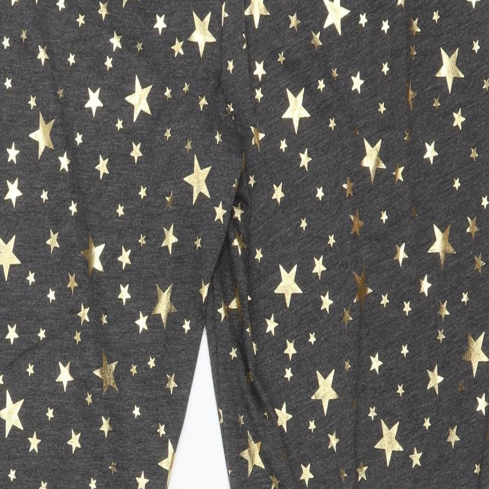 Matalan Womens Multicoloured Solid Polyester  Pyjama Pants Size L   - STARS