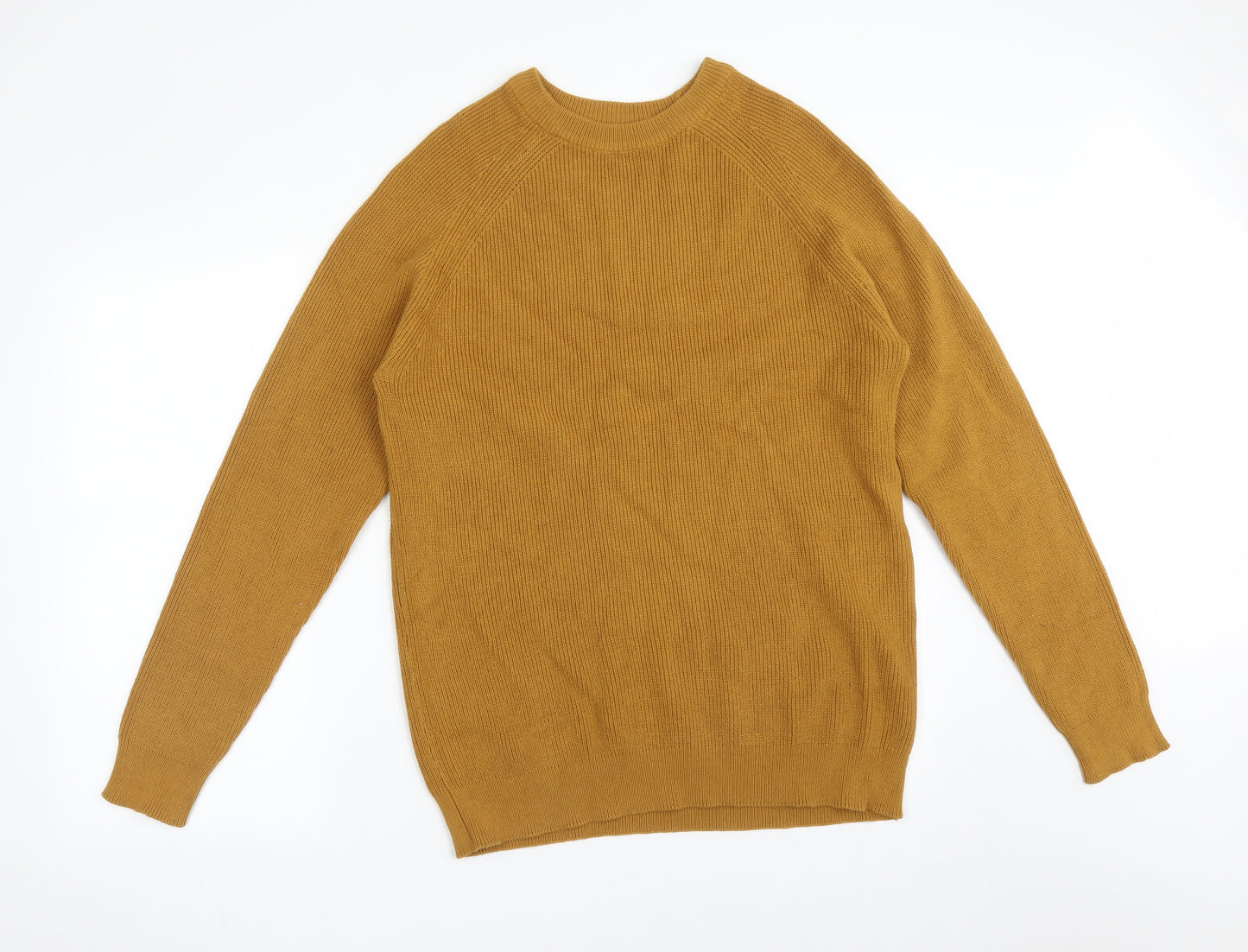 Primark Mens Orange  Cotton Pullover Sweatshirt Size XL