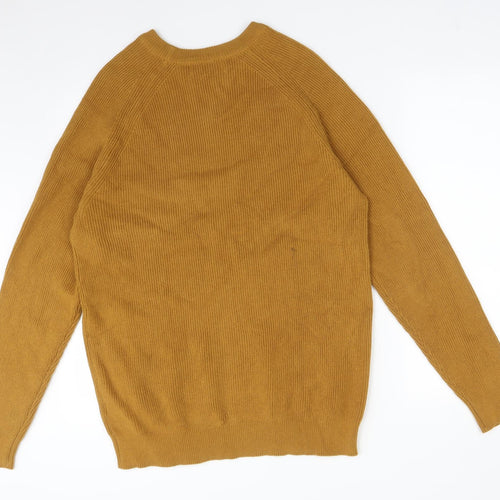 Primark Mens Orange  Cotton Pullover Sweatshirt Size XL