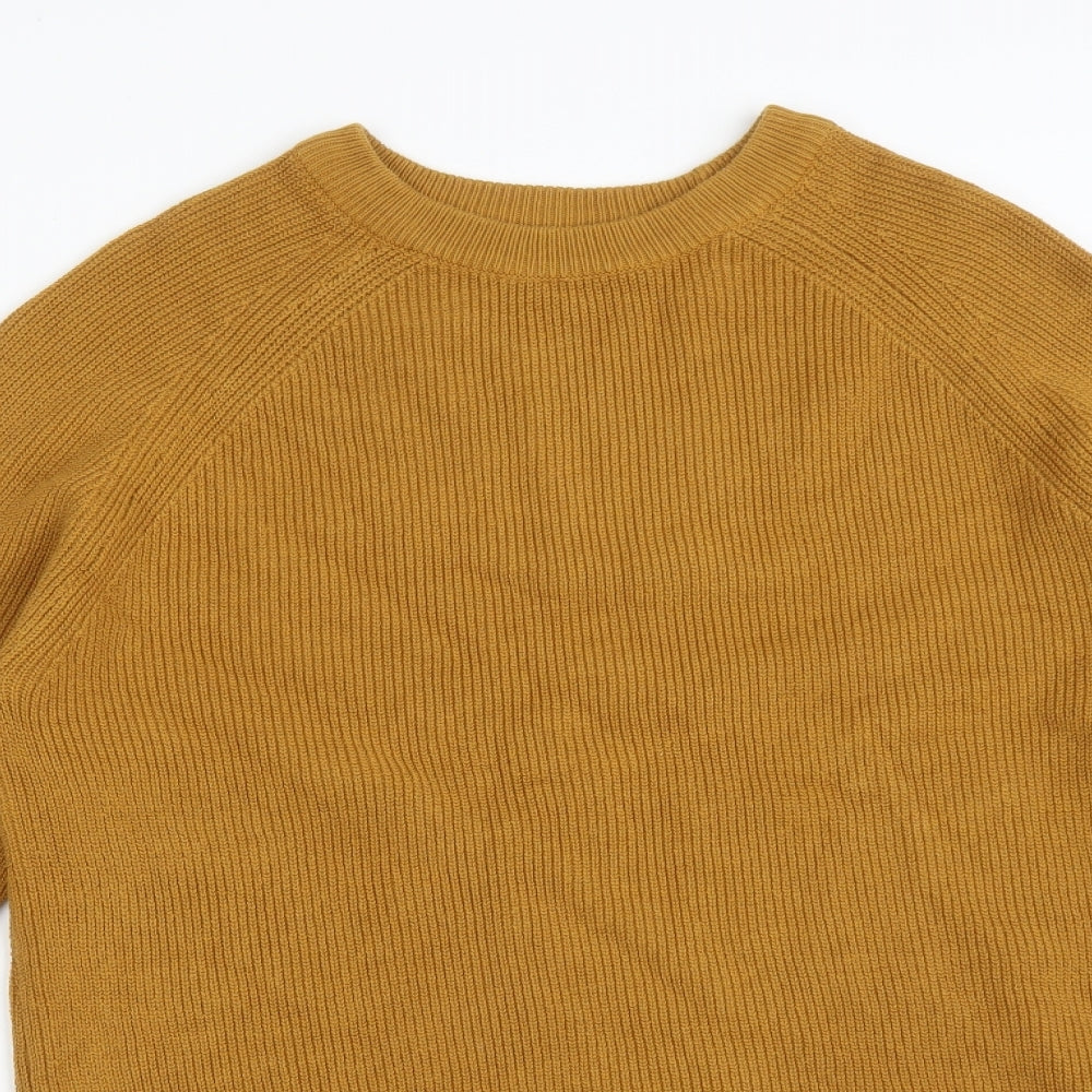 Primark Mens Orange  Cotton Pullover Sweatshirt Size XL