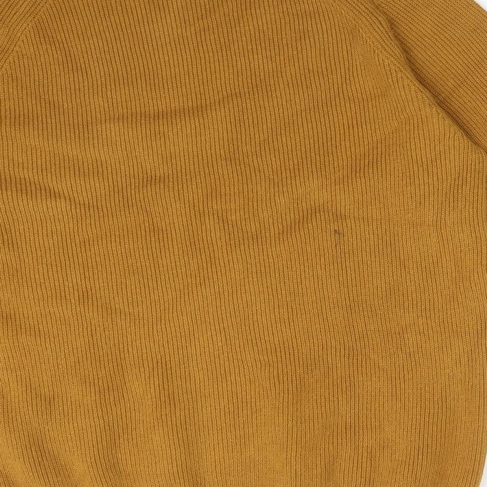 Primark Mens Orange  Cotton Pullover Sweatshirt Size XL