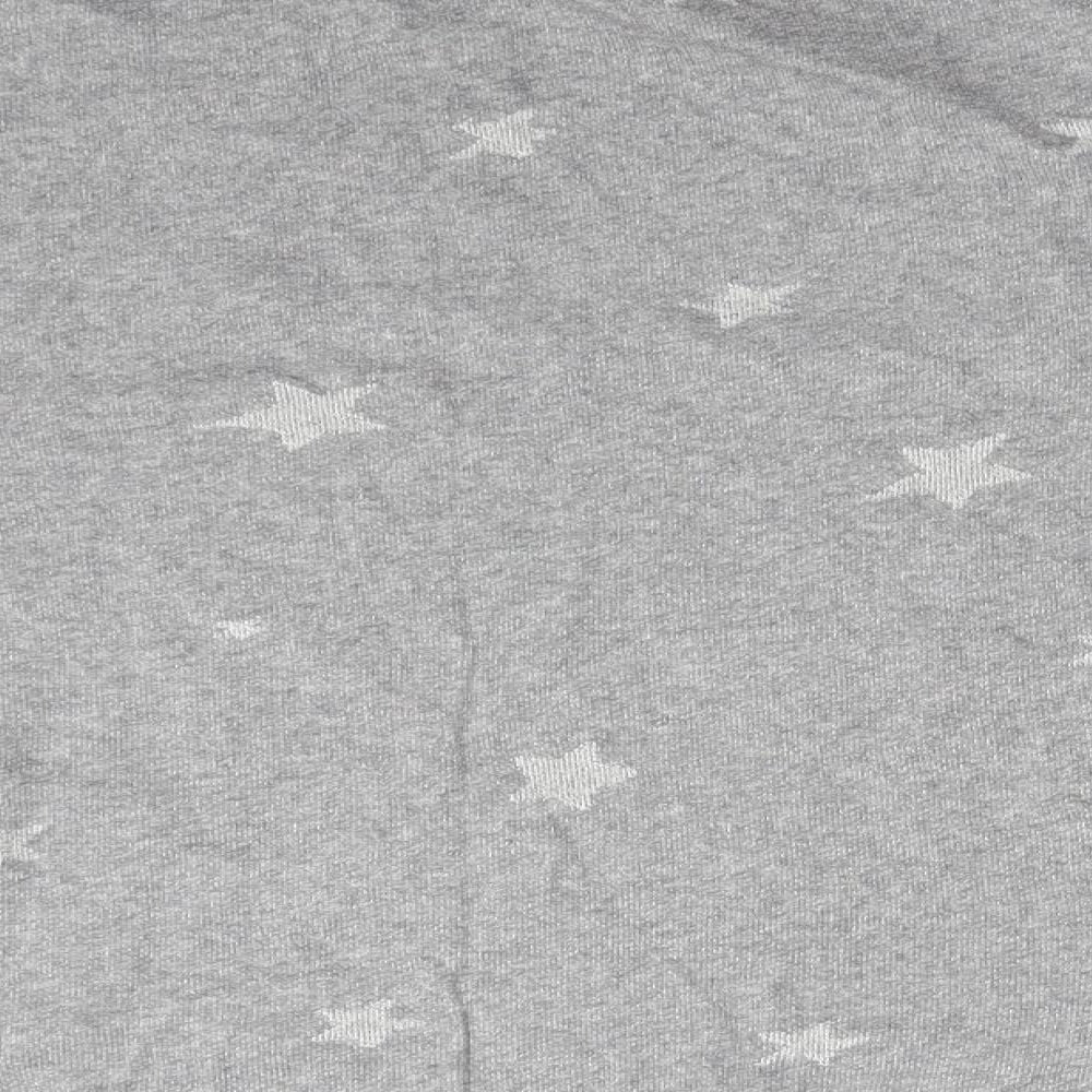 Esprit Womens Grey  Cotton Pullover Sweatshirt Size L   - STARS