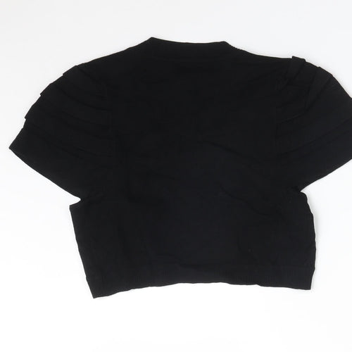Papaya Womens Black   Viscose Cardigan Jumper Size 12