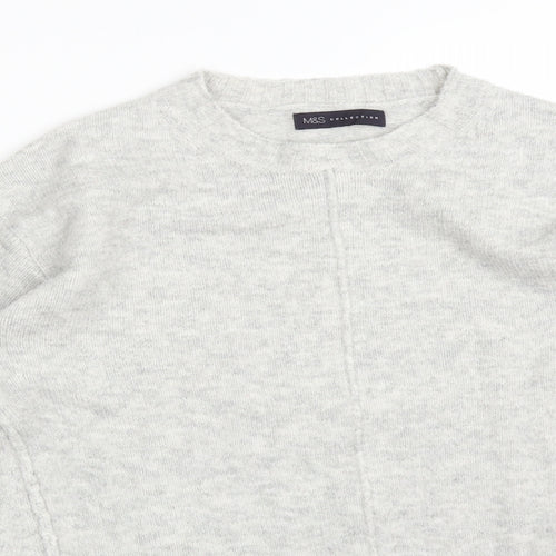 M&S Womens Grey  Acrylic Pullover Sweatshirt Size S