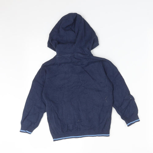 George Boys Blue  Cotton Pullover Hoodie Size 4-5 Years
