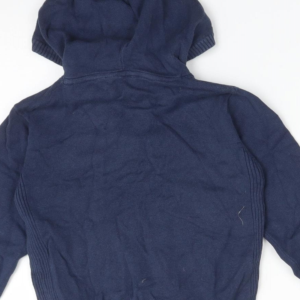 George Boys Blue  Cotton Pullover Hoodie Size 4-5 Years