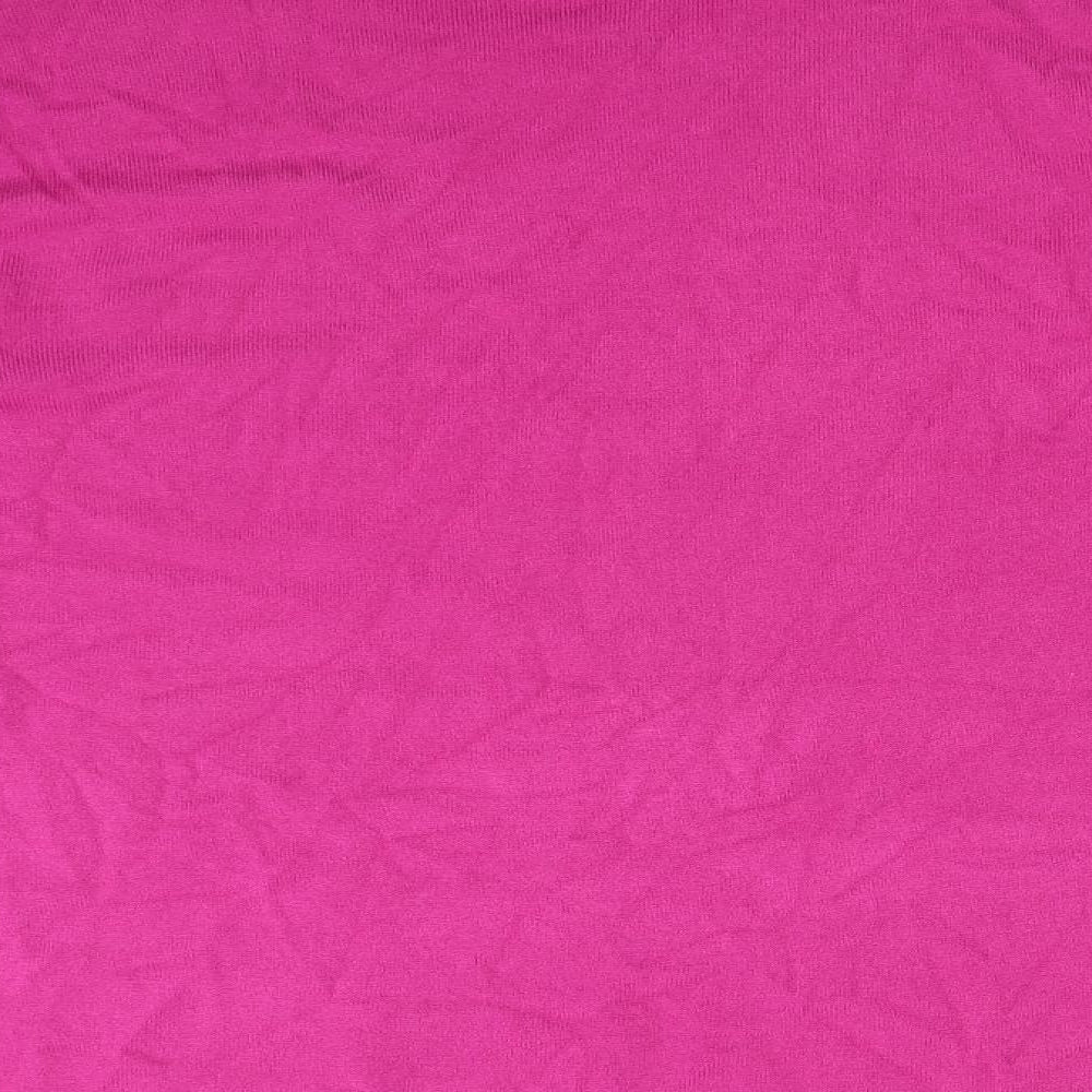 BONMARCHE Womens Purple  Acrylic Basic T-Shirt Size 20 Crew Neck