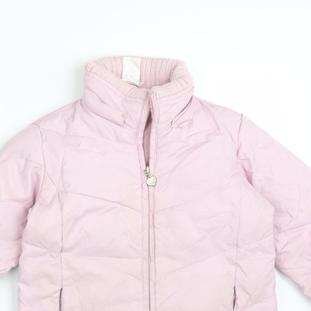E-VIE ANGEL Girls Pink   Overcoat Coat Size 3-4 Years