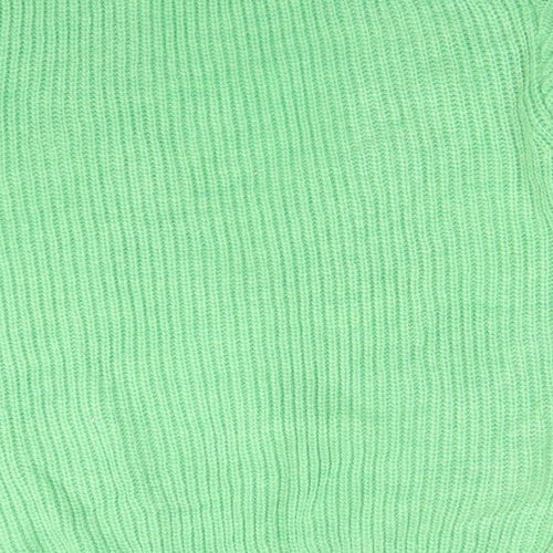 NEXT Womens Green V-Neck  Acrylic Cardigan Jumper Size S