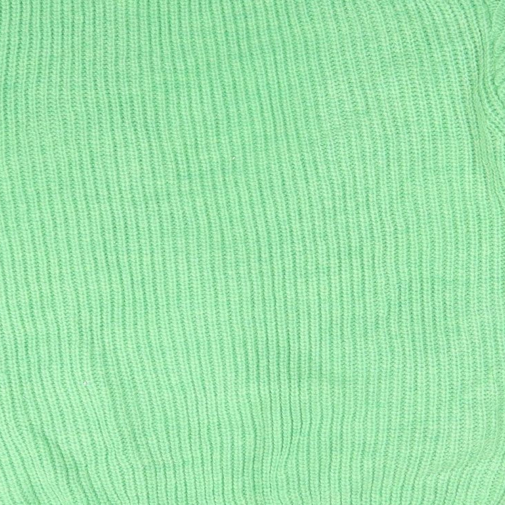 NEXT Womens Green V-Neck  Acrylic Cardigan Jumper Size S