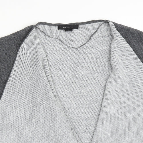 Atmosphere Womens Grey   Acrylic Cardigan Jumper Size M