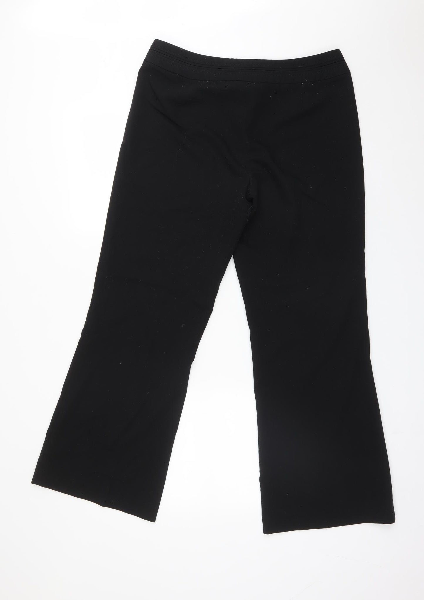 Debenhams Womens Black  Polyester Dress Pants Trousers Size 12 L30 in Regular
