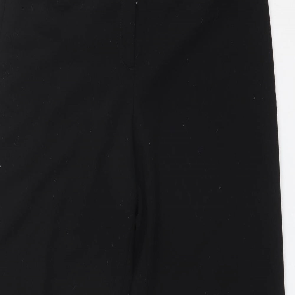 Debenhams Womens Black  Polyester Dress Pants Trousers Size 12 L30 in Regular