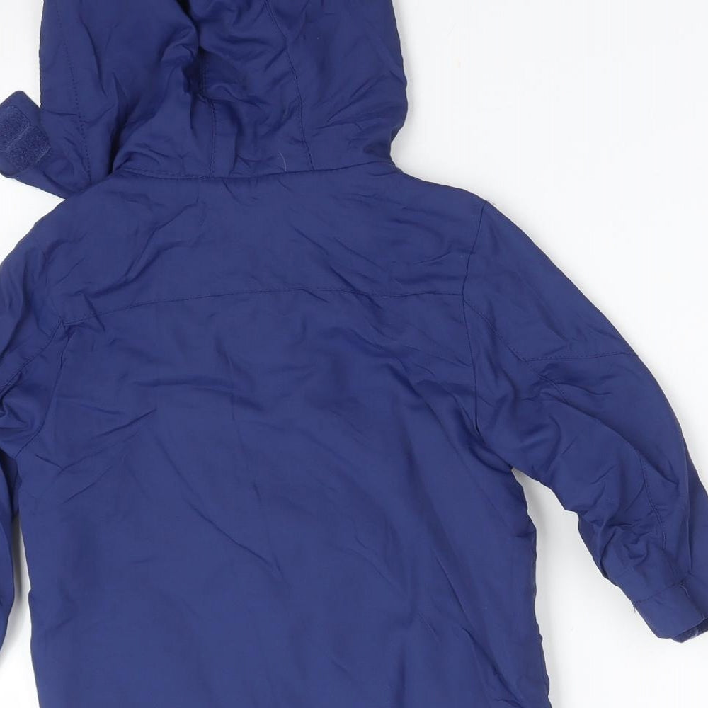 F&F Boys Blue   Overcoat Coat Size 2-3 Years