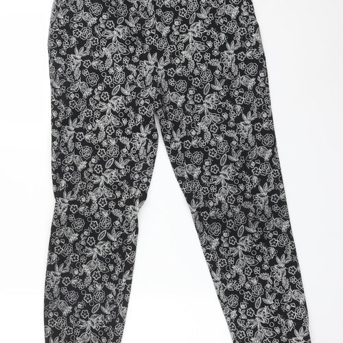 TU Womens Multicoloured Floral Cotton Dress Pants Trousers Size 12 L24 in Regular