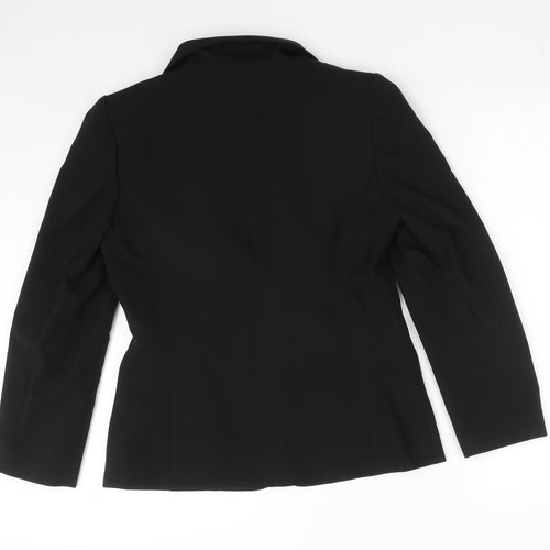 BHS Womens Black  Polyester Jacket Suit Jacket Size 10