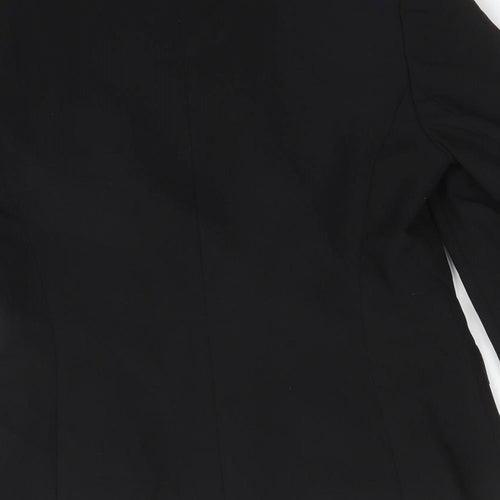 BHS Womens Black  Polyester Jacket Suit Jacket Size 10