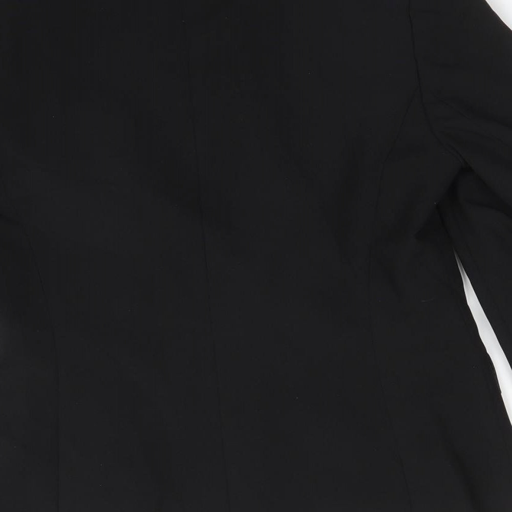 BHS Womens Black  Polyester Jacket Suit Jacket Size 10