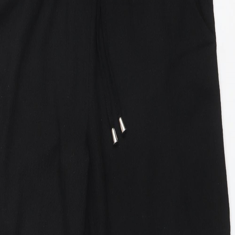 George Womens Black  Polyester Trousers  Size 12 L28 in Regular