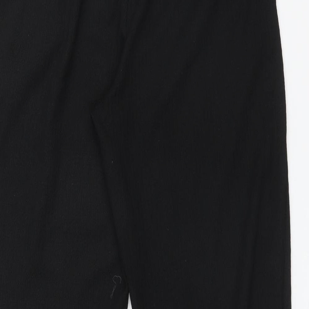 George Womens Black  Polyester Trousers  Size 12 L28 in Regular