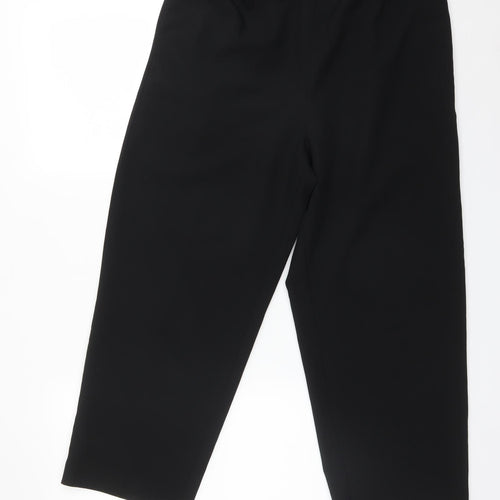 BM Womens Black  Polyester Trousers  Size 16 L24 in Regular