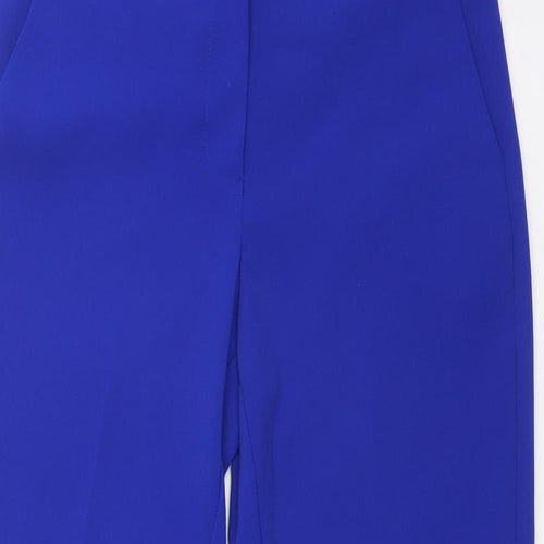 M&S Womens Blue  Polyester Dress Pants Trousers Size 6 L23 in Regular